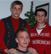 Three guys - Christmas Photo 